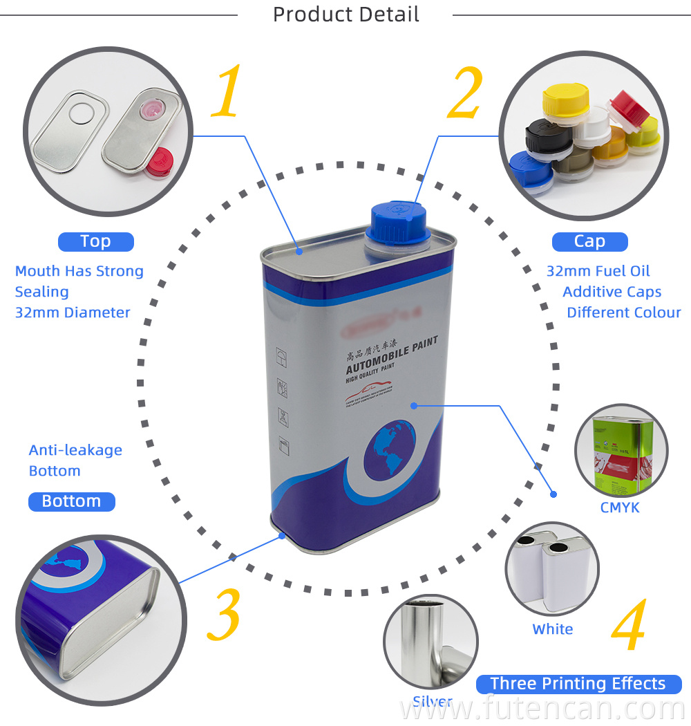 1L square can 1L square can